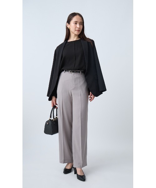 AOYAMA(アオヤマ)の「ボリュームスリーブブラウス|通勤&オフィス&入卒&セレモニー&オケージョン|(シャツ/ブラウス・レディース・ブラック/ホワイト・S/M/L)」の12枚目の写真