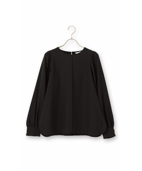 AOYAMA(アオヤマ)の「ボリュームスリーブブラウス|通勤&オフィス&入卒&セレモニー&オケージョン|(シャツ/ブラウス・レディース・ブラック/ホワイト・S/M/L)」の4枚目の写真