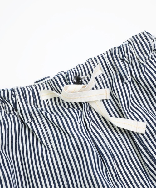 OMNIGOD womens / オムニゴッド] ヒッコリーデニム パラシュート
