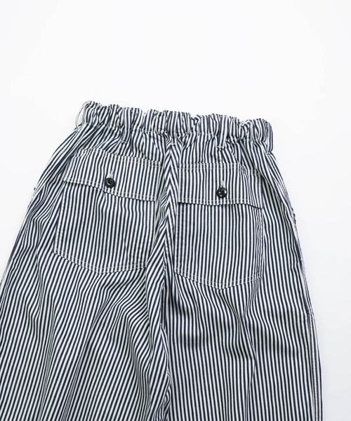 OMNIGOD womens / オムニゴッド] ヒッコリーデニム パラシュート
