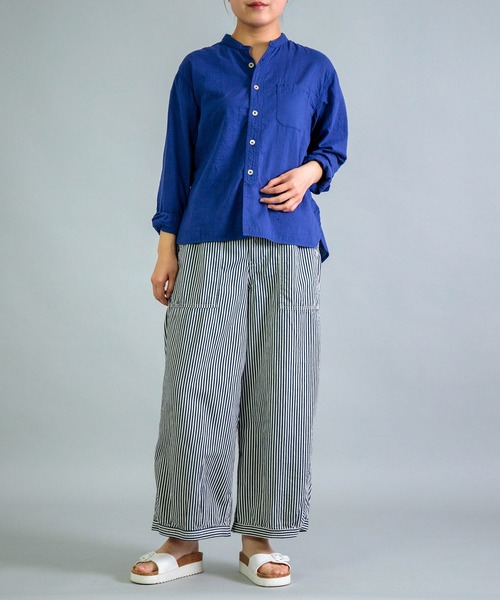 OMNIGOD womens / オムニゴッド] ヒッコリーデニム パラシュート
