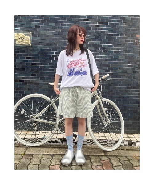 Flugge(フラッジー)の「ストライプショートパンツ(その他パンツ・レディース・ブルー/ミント・FREE)」の16枚目の写真