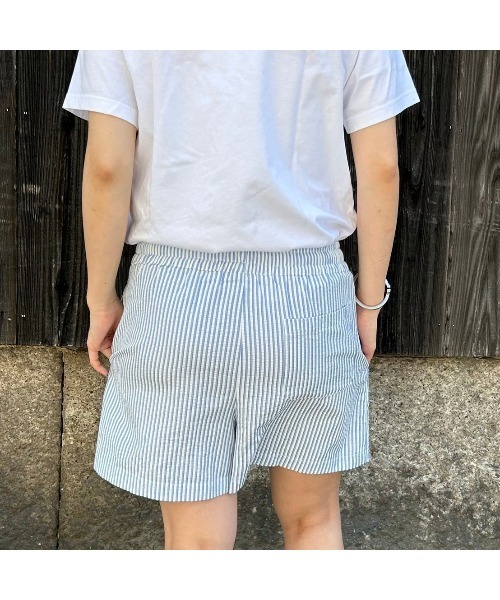 Flugge(フラッジー)の「ストライプショートパンツ(その他パンツ・レディース・ブルー/ミント・FREE)」の5枚目の写真