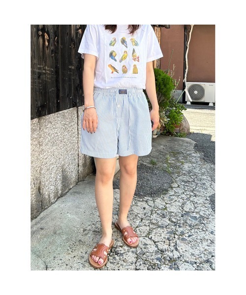 Flugge(フラッジー)の「ストライプショートパンツ(その他パンツ・レディース・ブルー/ミント・FREE)」の9枚目の写真
