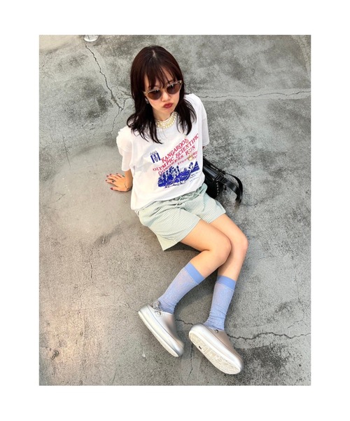 Flugge(フラッジー)の「ストライプショートパンツ(その他パンツ・レディース・ブルー/ミント・FREE)」の11枚目の写真