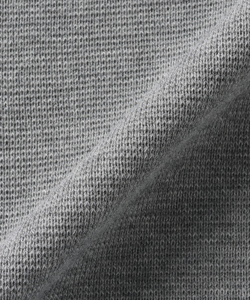TOKYO SHIRTS（トウキョウシャツ）の「ミラノリブ Ｄカンベルト付 ニットベスト（ベスト・レディース・ライトグレー/オフホワイト・M/L）」の14枚目の写真