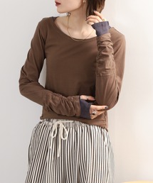 フェイクレイヤードロングTシャツ