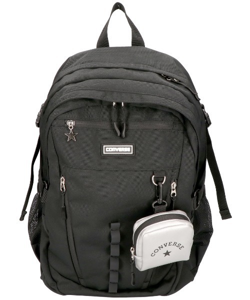 CONVERSE(コンバース)の「【CONVERSE/コンバース】RUBBER PATCH BACKPACK / バックパック(バックパック/リュック・レディース・シルバー/アイボリー/ブラック/ベージュ・FREE)」の1枚目の写真