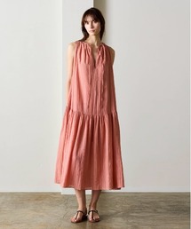 WALANCE（ワランス）の「natural dye Sheer Cotton Check gather dress（ワンピース）」