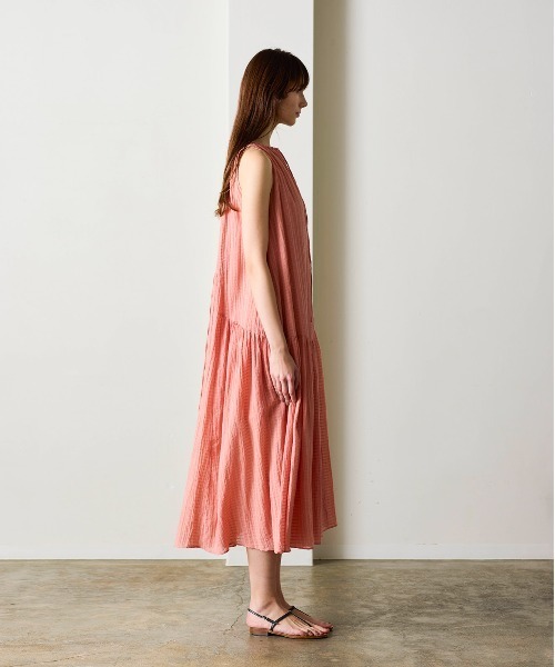 WALANCE（ワランス）の「natural dye Sheer Cotton Check gather dress（ワンピース・レディース・グリーン/イエロー/レッド系その他・FREE）」の17枚目の写真