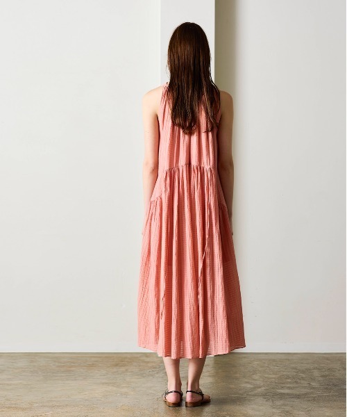 WALANCE（ワランス）の「natural dye Sheer Cotton Check gather dress（ワンピース・レディース・グリーン/イエロー/レッド系その他・FREE）」の18枚目の写真
