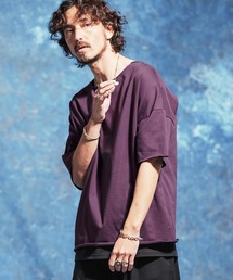 Jih Nunc（ジーヌンク）の「mt10230-ルーズネックカットソー(JIH-R1182)（Tシャツ/カットソー）」
