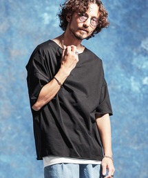 Jih Nunc（ジーヌンク）の「mt10230-ルーズネックカットソー(JIH-R1182)（Tシャツ/カットソー）」