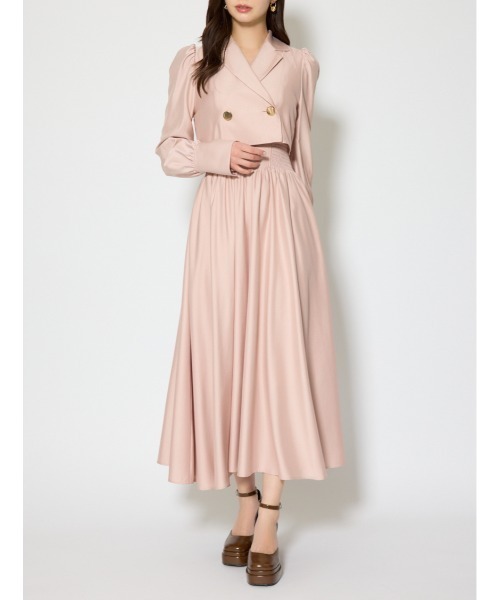 rienda（リエンダ）の「テーラードデザインロングワンピース　春服（シャツワンピース・レディース・ブラウン系その他/ライトピンク/ブルー系その他3・SMALL/MEDIUM）」の3枚目の写真