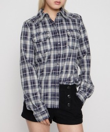CHECK STUDS POCKET シャツ
