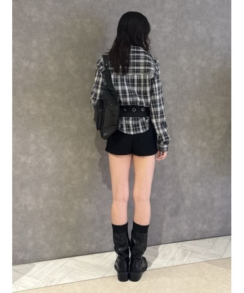LAGUA GEM（ラグアジェム）の「CHECK STUDS POCKET シャツ（シャツ/ブラウス・レディース・ネイビー/ブラック・FREE）」の20枚目の写真
