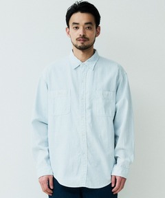 インディゴセルヴィッチロングスリーブワークシャツ