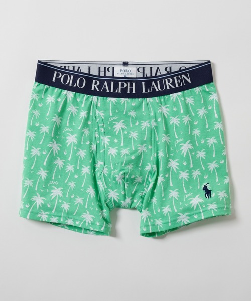 【未使用】POLO Ralph Lauren メンズ　シアサッカーパンツМ　緑 セール】【POLO RALPH LAUREN】コアフラッグセーターベア ボクサー