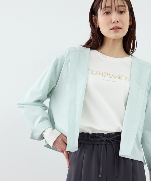 ROPE' PICNIC（ロペピクニック）の「RENUロゴプリントロングTシャツ/UVカット・イージーケア（Tシャツ/カットソー・レディース・ホワイト系その他2/ホワイト/ホワイト系その他・FREE）」の16枚目の写真