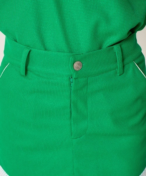 Loudmouth(ラウドマウス)の「LOUDMOUTH/ラウドマウス ゴルフウェア 吸汗速乾 UVカット ワッフル 裾プリーツ キュロットスカート(スカート・レディース・グリーン/ホワイト/ブラック・L/3L/M/S/LL)」の20枚目の写真