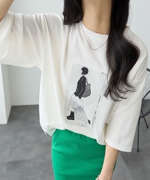 レディーモチーフTシャツ