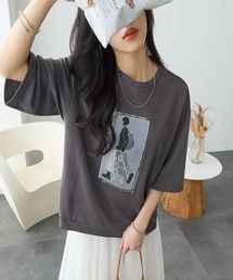 レディーモチーフTシャツ