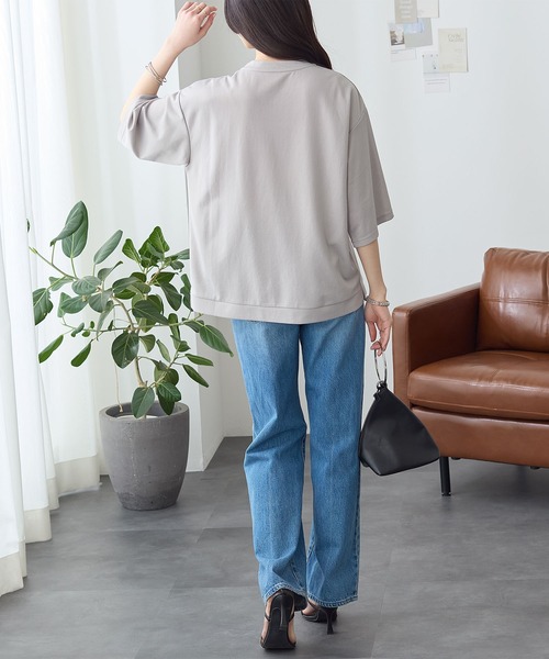 ReDial(リダイアル)の「レディーモチーフTシャツ(Tシャツ/カットソー・レディース・オフホワイト/チャコールグレー/ライトグレー/ブラック・L/M/LL/3L)」の13枚目の写真