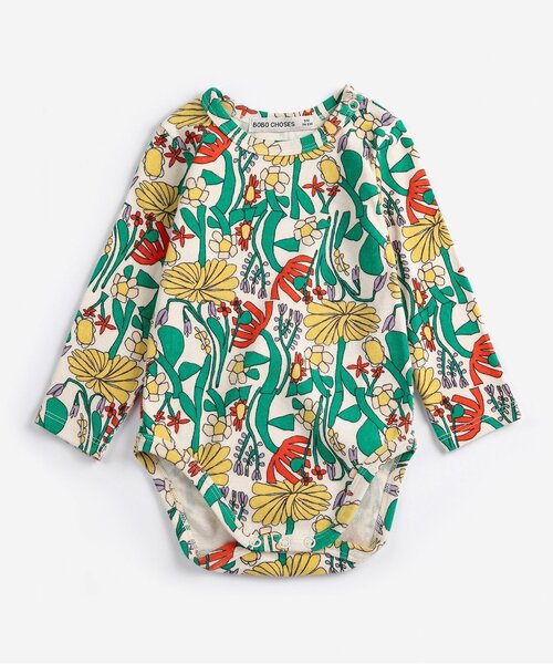 BOBO CHOSES(ボボショーズ)の「総柄Color Herbalisボディースーツ【ベビー】(ロンパース・キッズ・マルチ・90/80/70)」の1枚目の写真