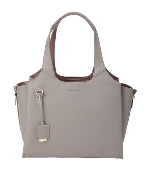 Jewelna Rose(ジュエルナローズ)の「アテナ トートバッグ A4サイズ 16322(トートバッグ・レディース・ブラック/ダークグレー/ライトグレー・FREE)」の4枚目の写真
