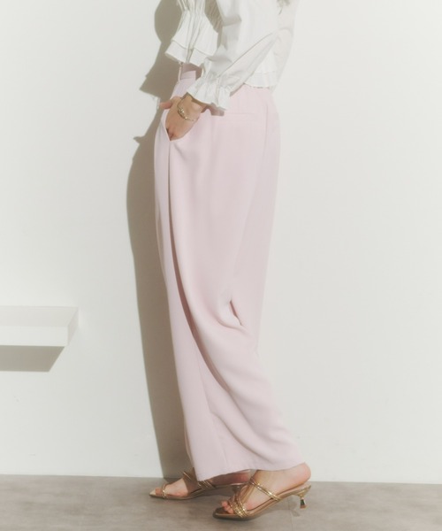 Olu.（オルドット）の「カラータックワイドパンツ（その他パンツ・レディース・ホワイト/ブラウン/イエロー/ベビーピンク・FREE）」の6枚目の写真