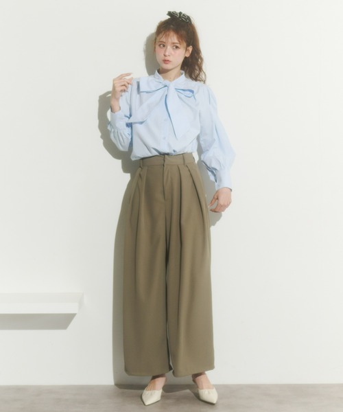 Olu.（オルドット）の「カラータックワイドパンツ（その他パンツ・レディース・ホワイト/ブラウン/イエロー/ベビーピンク・FREE）」の21枚目の写真