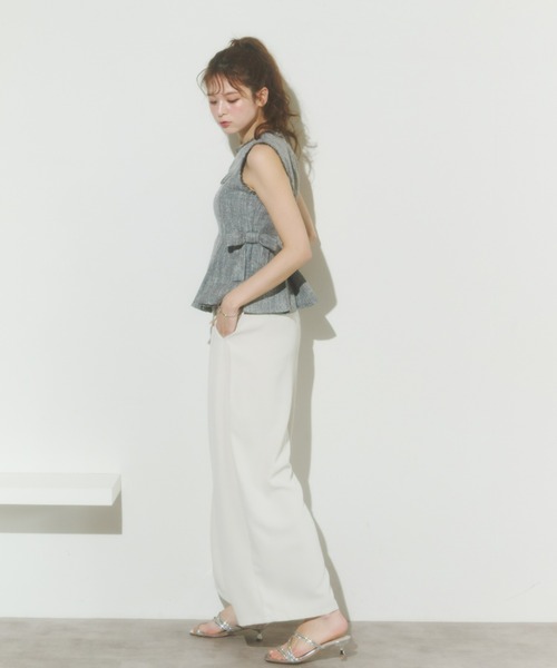 Olu.（オルドット）の「カラータックワイドパンツ（その他パンツ・レディース・ホワイト/ブラウン/イエロー/ベビーピンク・FREE）」の16枚目の写真