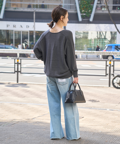 JOURNAL STANDARD(ジャーナルスタンダード)の「テープヤーンニュアンスVプルオーバー(ニット/セーター・レディース・アイボリー/レッド/ブラック系その他・FREE)」の10枚目の写真