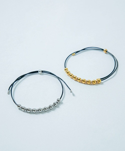 LAPUIS(ラピュイ)の「LAPUIS(ラピュイ)Metal Beads bracelet(ブレスレット・レディース・ゴールド/シルバー・FREE)」の4枚目の写真