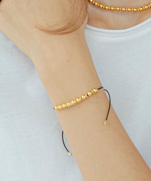 LAPUIS(ラピュイ)の「LAPUIS(ラピュイ)Metal Beads bracelet(ブレスレット・レディース・ゴールド/シルバー・FREE)」の3枚目の写真