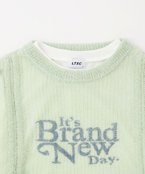 LOVETOXIC(ラブトキシック)の「【LTXC/アラエル】ロゴドロストシアーニットセット(アンサンブル・キッズ・エメラルド/アイボリー/ブラック・L:160cm/S:140cm/M:150cm/130cm)」の10枚目の写真