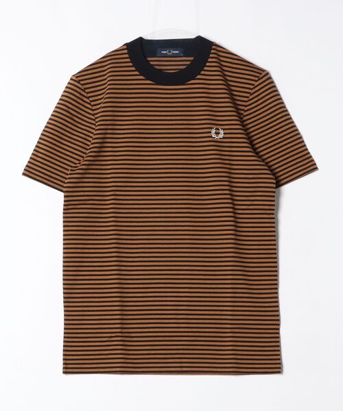 FRED PERRY（フレッドペリー）の「FRED PERRY / STRIPE T-SHIRT（Tシャツ/カットソー・メンズ・グリーン系その他5/ミント/グリーン/ブラック・MEDIUM/SMALL/LARGE）」の2枚目の写真