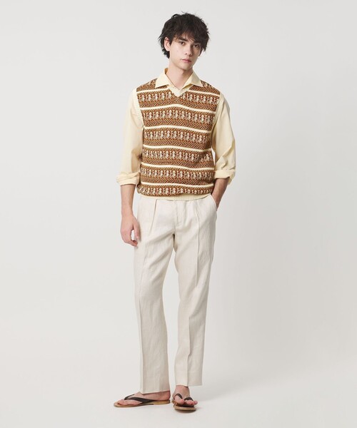 RAFFA MOLINA＞オランタイ ボーダー ニット ベスト（ニット/セーター