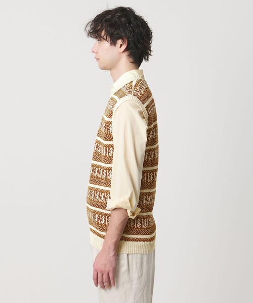 RAFFA MOLINA＞オランタイ ボーダー ニット ベスト（ニット/セーター