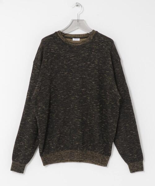 crepuscule（クレプスキュール）の「crepuscule　Rayon Linen Pullover（ニット/セーター・メンズ・ナチュラル/ブラック系その他/ブラック・2/1）」の3枚目の写真