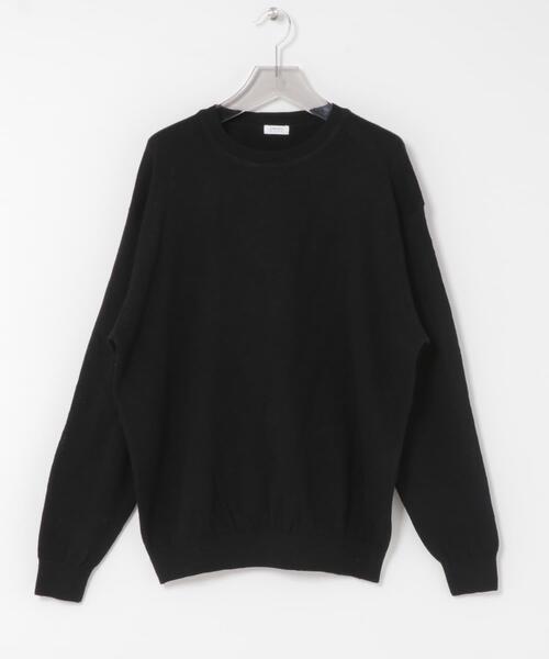 crepuscule（クレプスキュール）の「crepuscule　Rayon Linen Pullover（ニット/セーター・メンズ・ナチュラル/ブラック系その他/ブラック・2/1）」の2枚目の写真