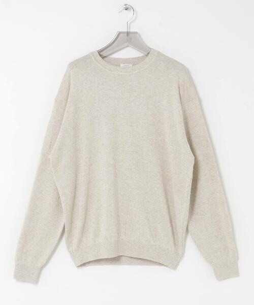 crepuscule（クレプスキュール）の「crepuscule　Rayon Linen Pullover（ニット/セーター・メンズ・ナチュラル/ブラック系その他/ブラック・2/1）」の6枚目の写真