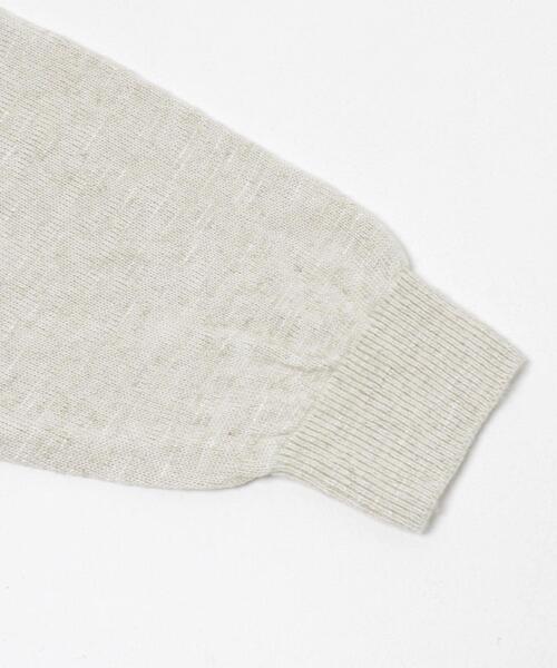 crepuscule（クレプスキュール）の「crepuscule　Rayon Linen Pullover（ニット/セーター・メンズ・ナチュラル/ブラック系その他/ブラック・2/1）」の7枚目の写真