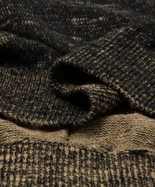 crepuscule（クレプスキュール）の「crepuscule　Rayon Linen Pullover（ニット/セーター・メンズ・ナチュラル/ブラック系その他/ブラック・2/1）」の15枚目の写真