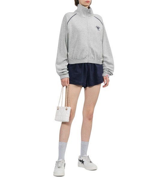 A BATHING APE(アベイシングエイプ)の「QUILTED HEART MONOGRAM HANDBAG(ハンドバッグ・レディース・ブラック/アイボリー・FREE)」の13枚目の写真