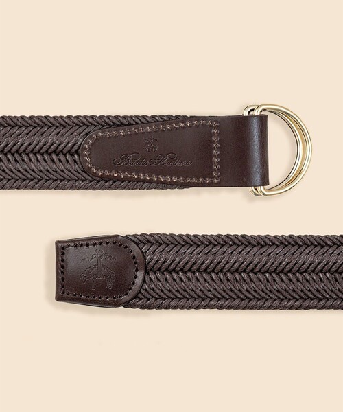 BROOKS BROTHERS（ブルックスブラザーズ）の「コットン　ブレイドベルト（ベルト・メンズ・ブラウン/ネイビー・ONE SIZE）」の3枚目の写真