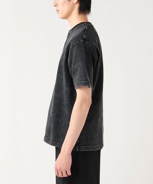 BEAMS HEART(ビームスハート)の「【ユニセックス】加工 ワッフル ヘンリーネック ショートスリーブ Tシャツ(Tシャツ/カットソー・メンズ・ネイビー/ブラック・MEDIUM/SMALL/LARGE)」の16枚目の写真