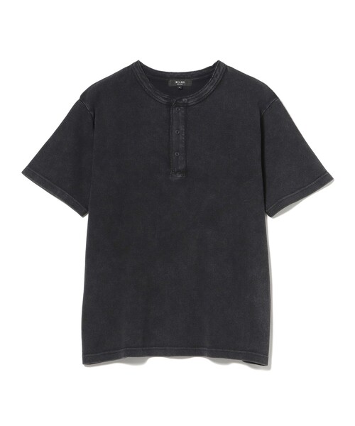 BEAMS HEART(ビームスハート)の「【ユニセックス】加工 ワッフル ヘンリーネック ショートスリーブ Tシャツ(Tシャツ/カットソー・メンズ・ネイビー/ブラック・MEDIUM/SMALL/LARGE)」の11枚目の写真