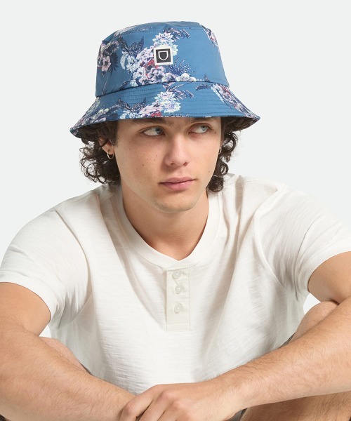 BRIXTON(ブリクストン)の「BRIXTON ELDON WATER PC BUCKET HAT / ブリクストン(ハット・レディース・ライトブルー・L/XL)」の4枚目の写真