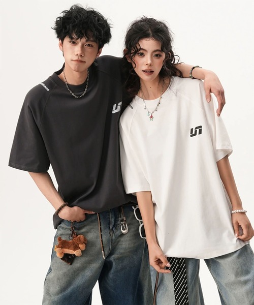 WESTBOY(ウエストボーイ)の「ユニセックス オーバーサイズ ウォッシュ ルーズシルエットTシャツ WO26S7TP02(Tシャツ/カットソー・メンズ・グレー/ライトグレー/ブラック・XL/M/L)」の3枚目の写真